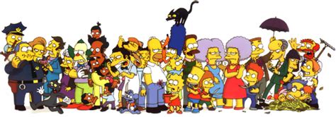 Characters in The Simpsons .
